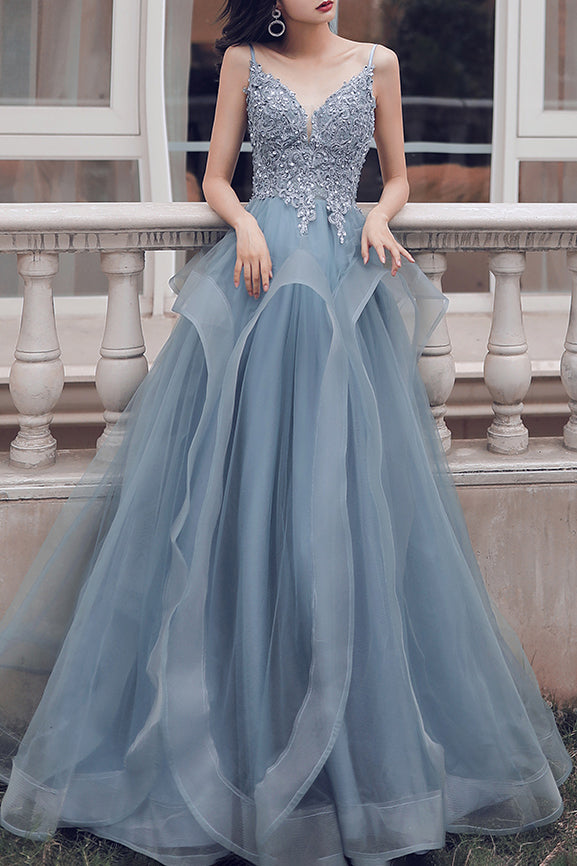 Chic A-line Strapless Elegant Royal Blue Long Prom Dress Starlight Sym –  SELINADRESS